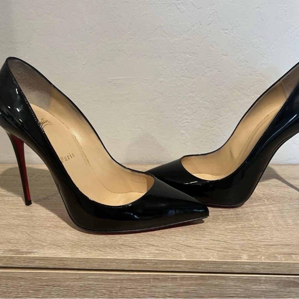 Christian Louboutin Black Patent Heels